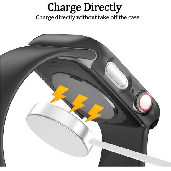 NWT 3 pk Apple Watch Covers/Cases - Black, Rose Gold, Clear - Picture 6 of 7